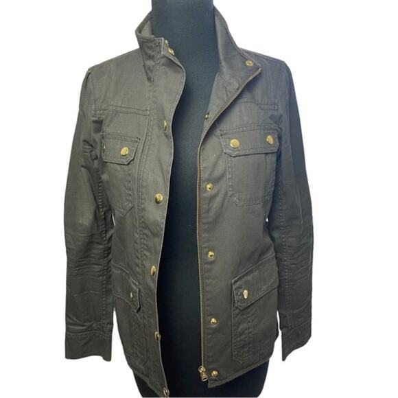 J. CREW Military Field Utility Jacket, Olive Green, Weekend, Chore, Casual,  XS - Picture 2 of 9
